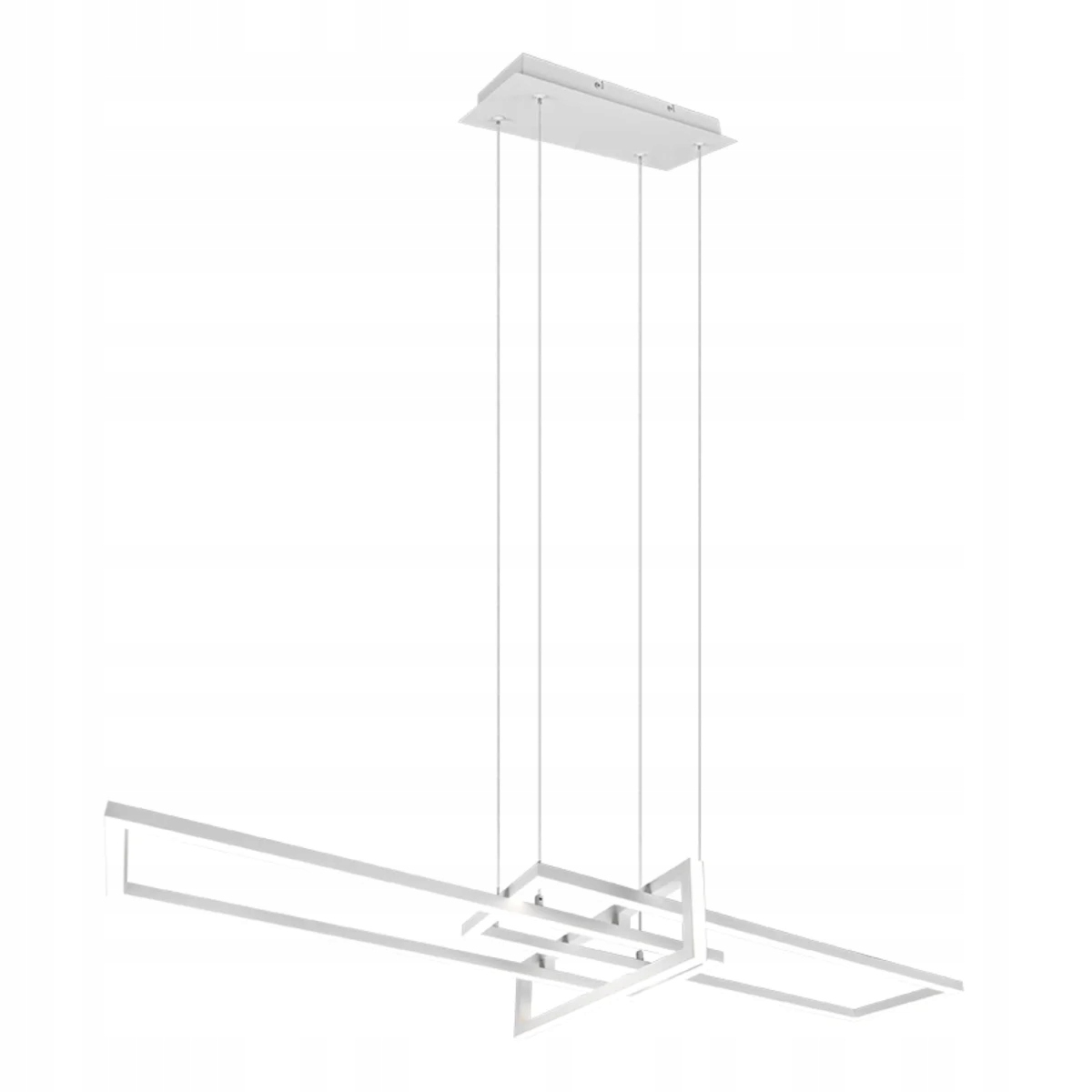 Závesná lampa nad stôl geometrická biela Trio