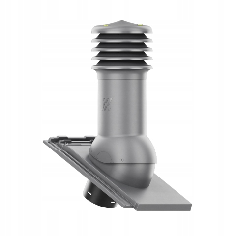 Větrací komín fi125 HiVent střešní taška Koramic Orea 9 Grafitová