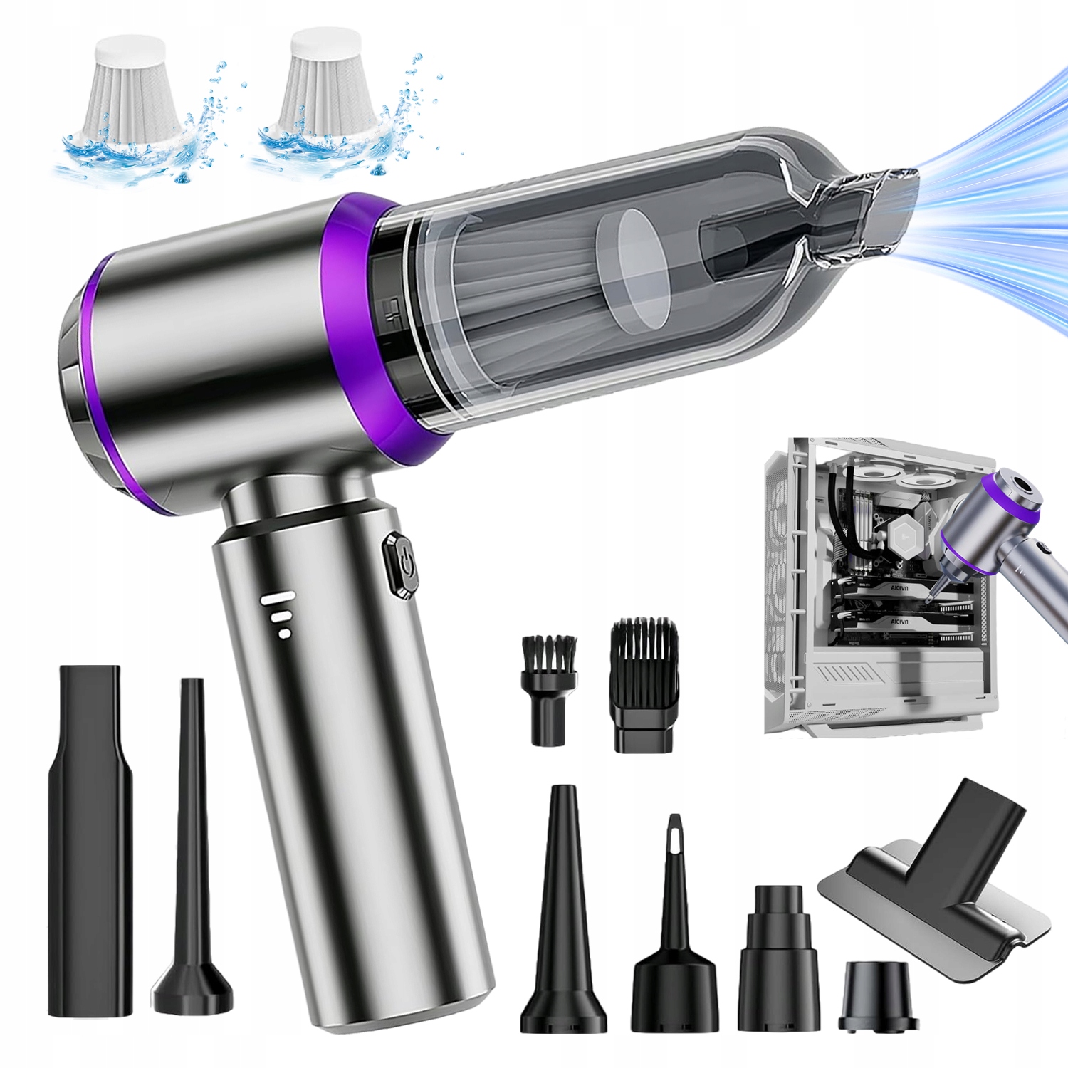 Vysavač Lehký Compactny Bezdrátový Foukač