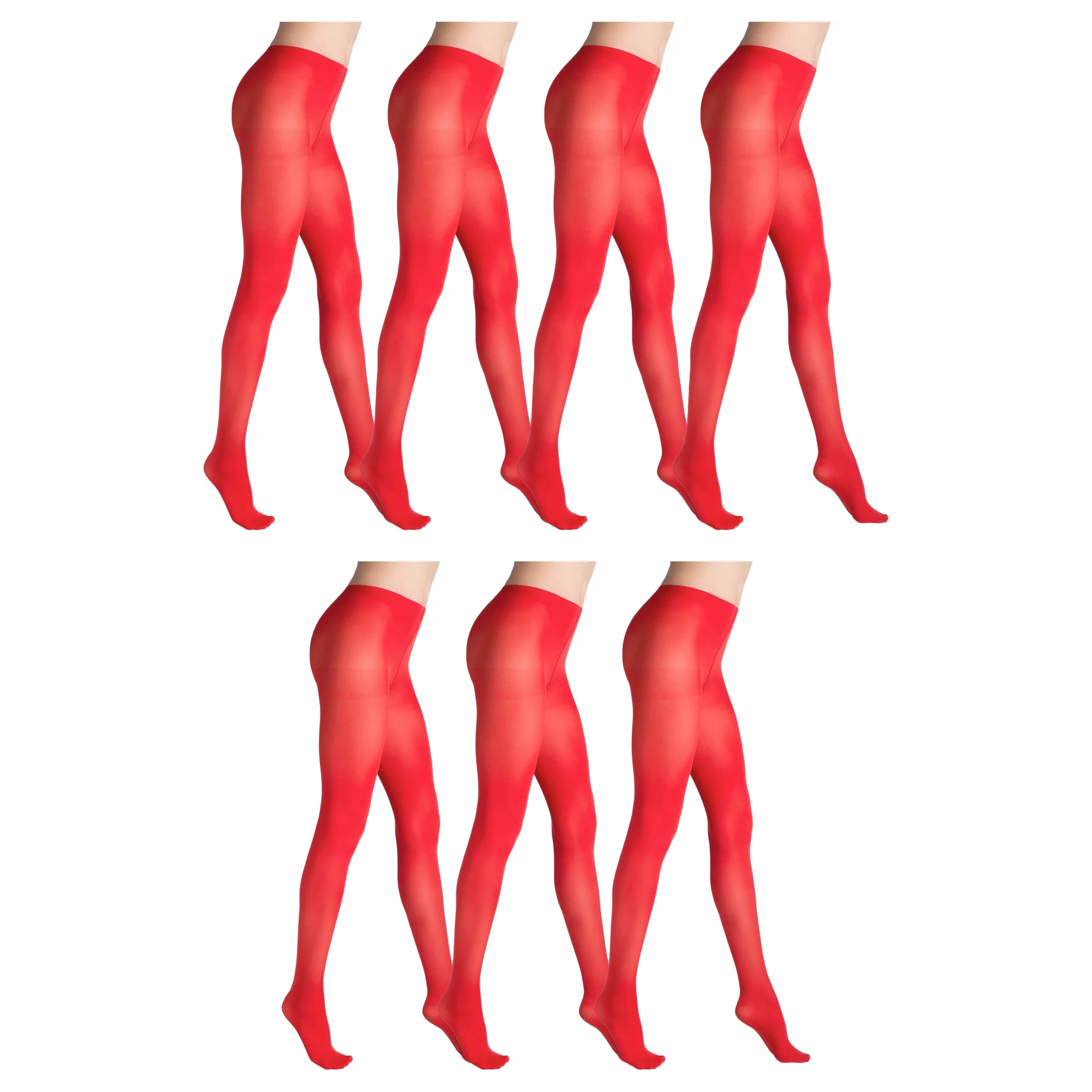 7x Punčocháče 40 den matné krycí Tonic 40 Marilyn 3-M New Red