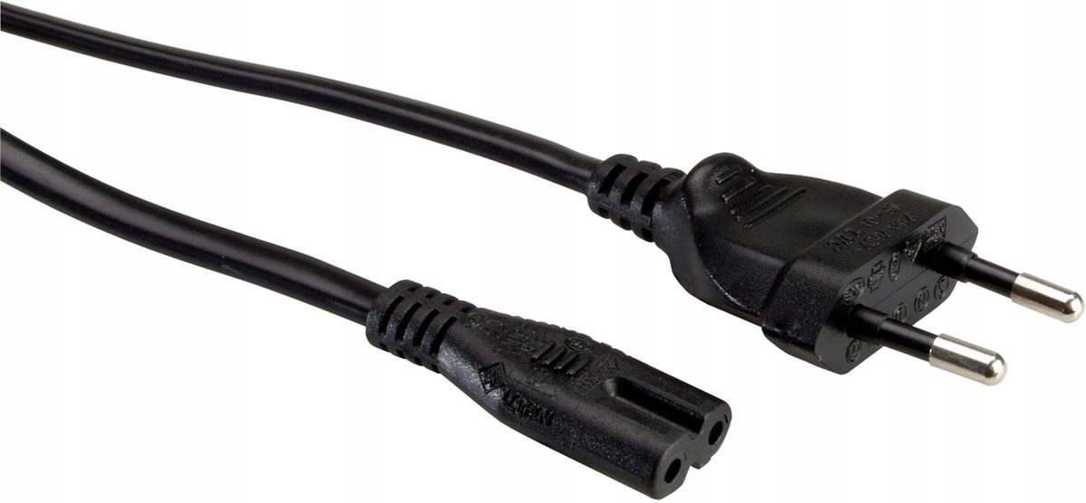 

Kabel zasilający Ósemka Euro 2-pin 3m