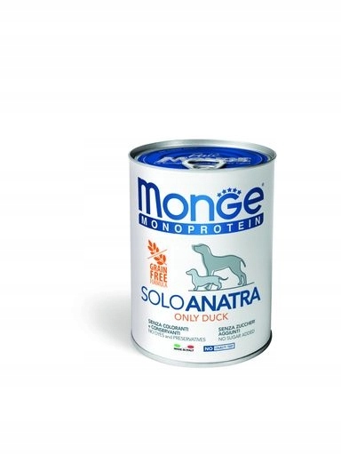 5x Monge Dog Solo Kachna 400 g