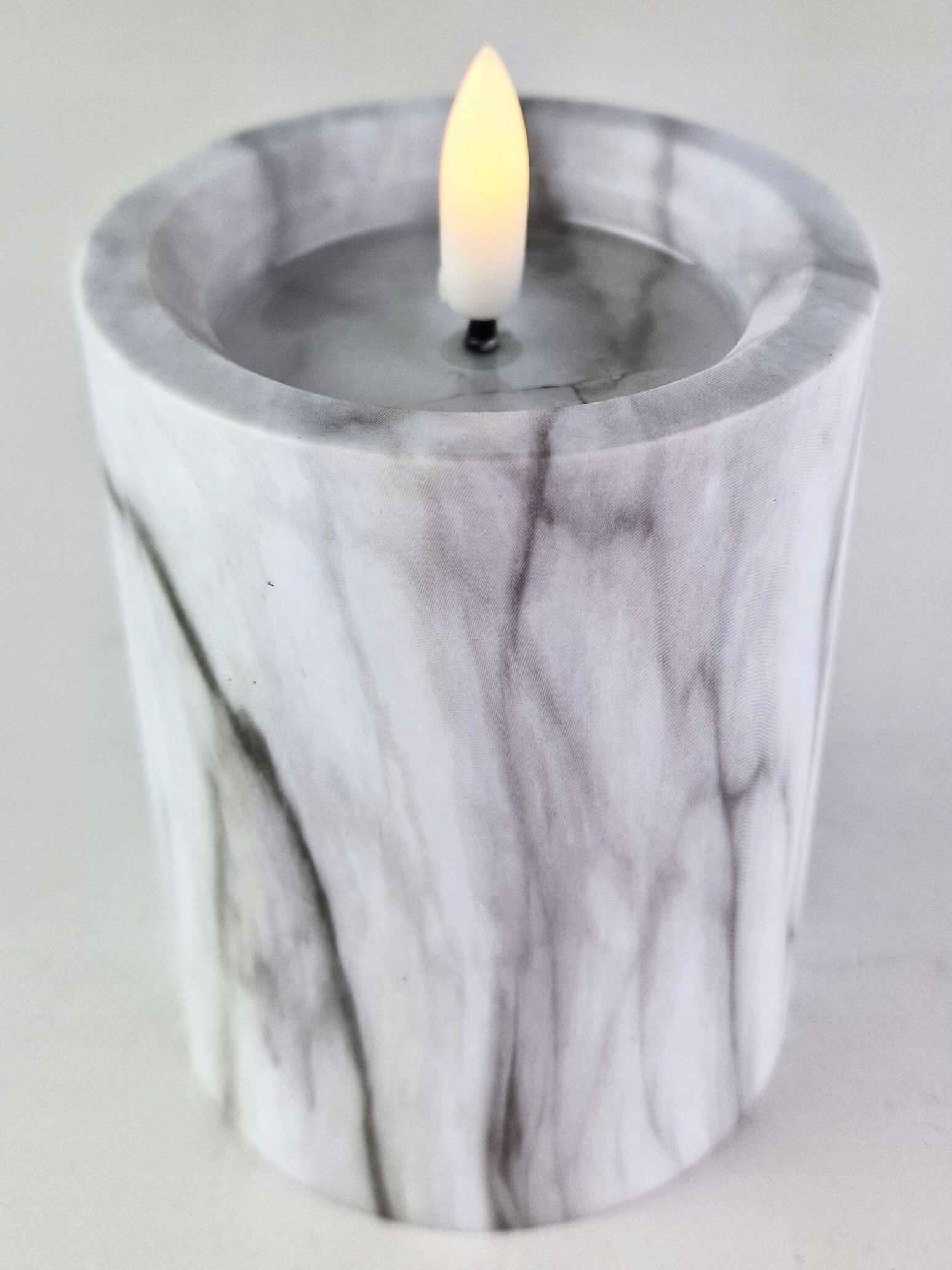 ŚWIECZKA NA BATERIE 10CM EFEKT MARMURU ŚWIECA LED WKŁAD DO STROIKOW NA STÓŁ Rodzaj wkład