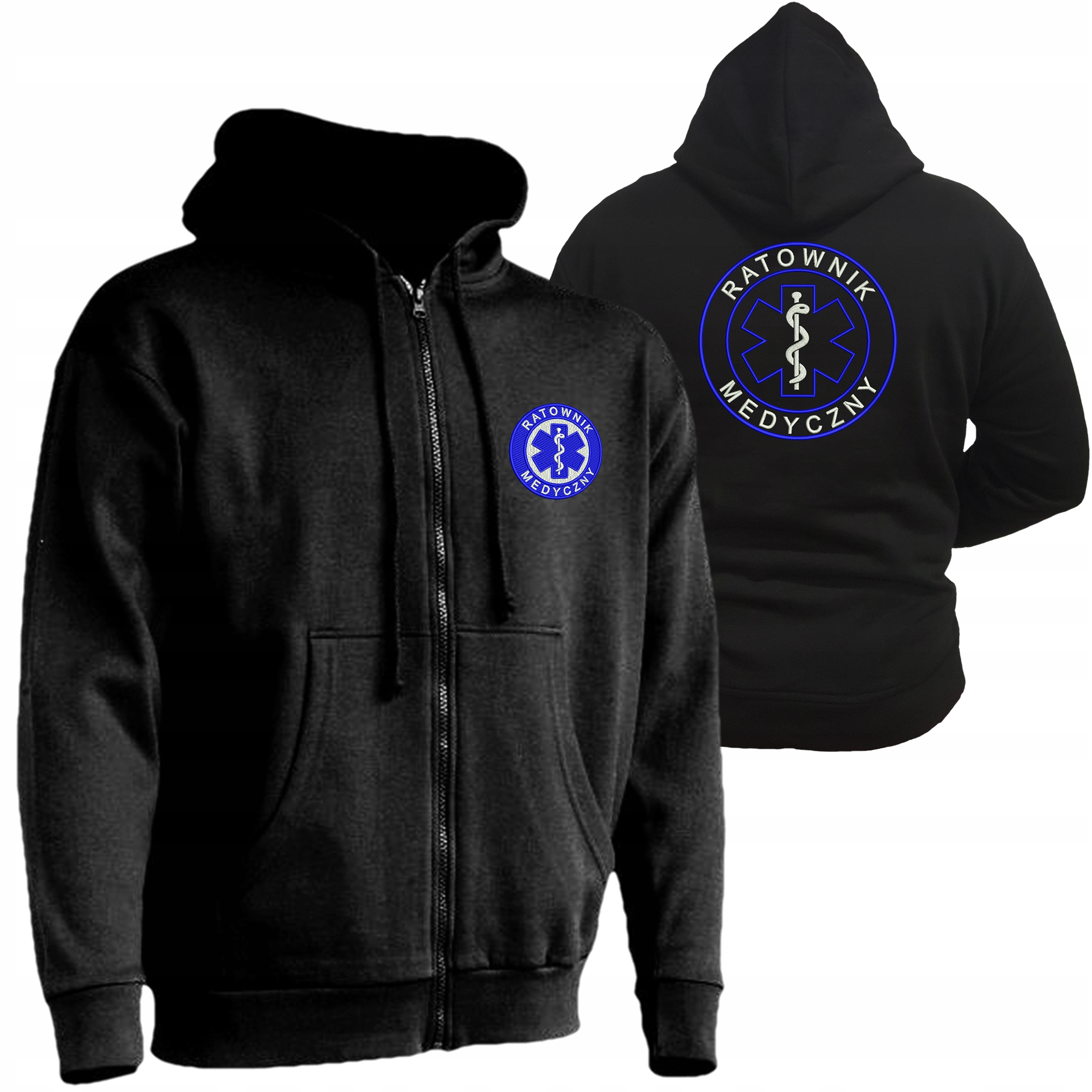 

Bluza czarna rozsuwana Ratownik Medyczny Eskulap