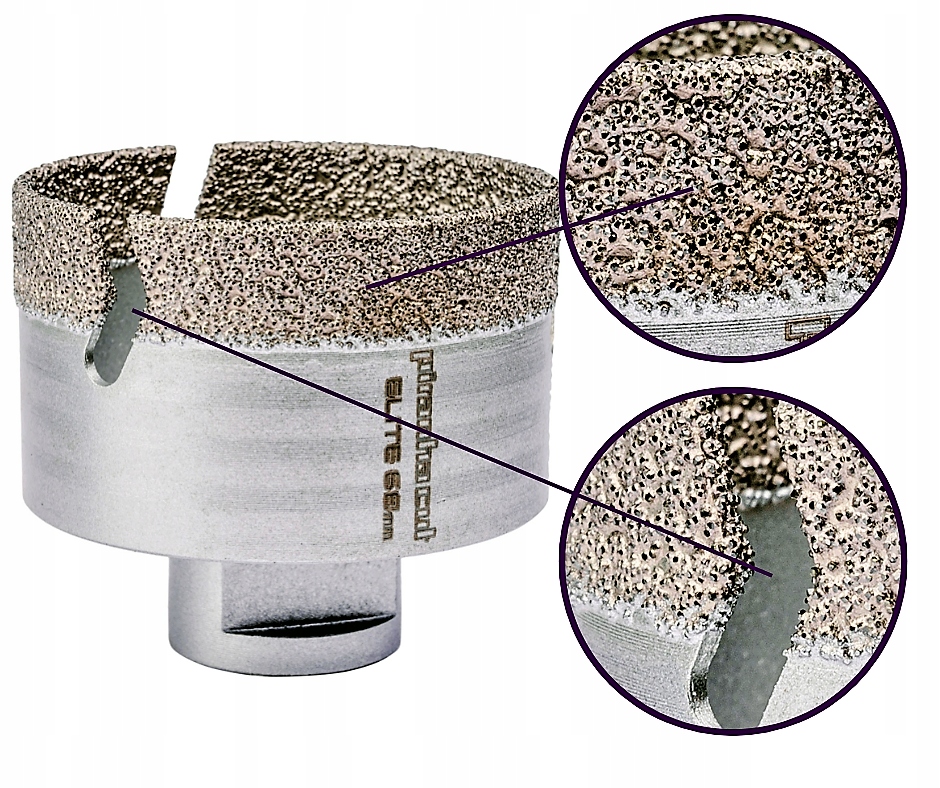 Piranhacut Korunkový Vrták Korunka Diamant Gres M14 68 mm