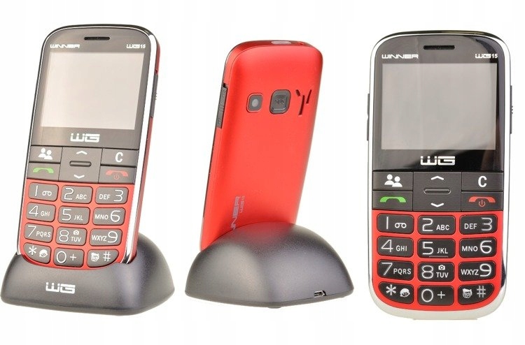 

Telefon Komórkowy WG15c Dla Seniora Babci Dziadka