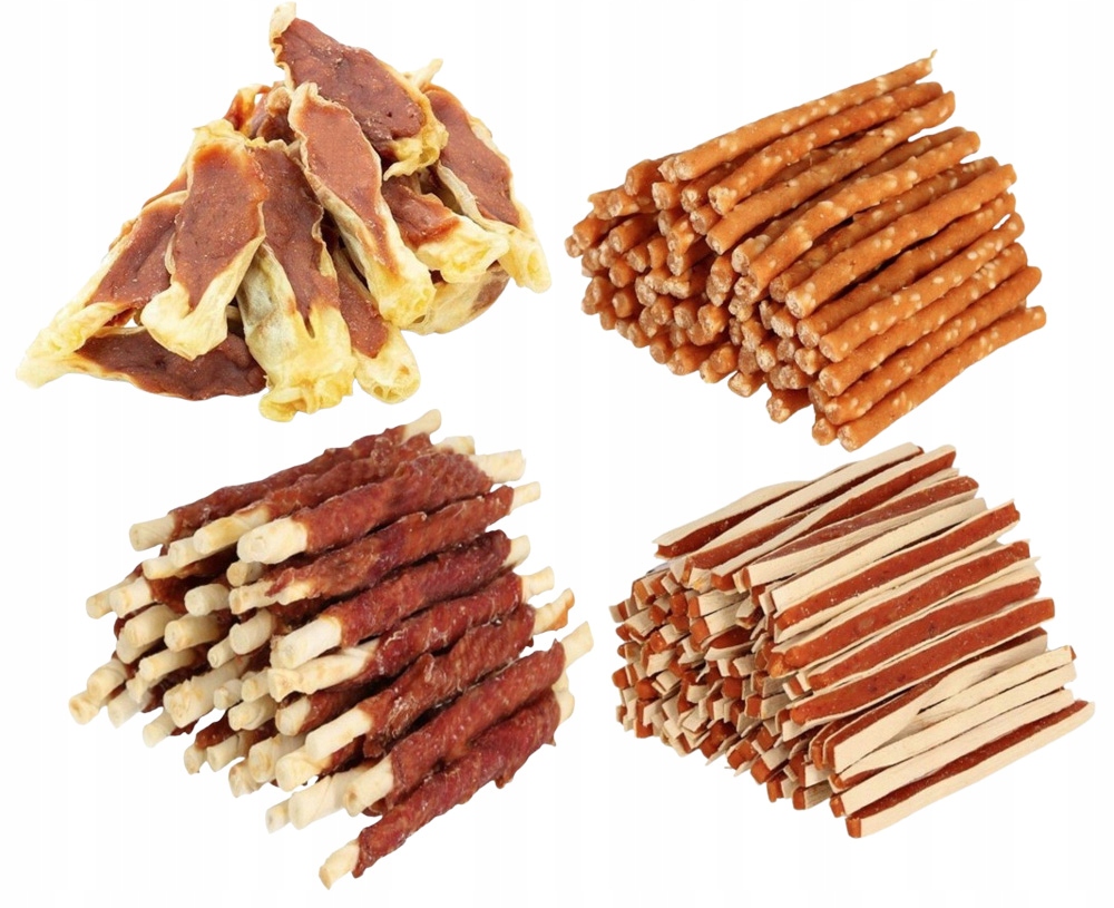 Hilton MIX Przysmaki Dla Psa Kurczak Kaczka Królik 4x500g