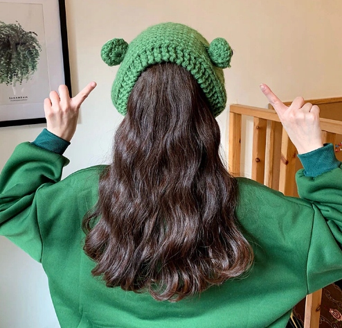 Czapka szalik chusta na uszy żaba na NOWOŚĆ!! Rodzaj inny