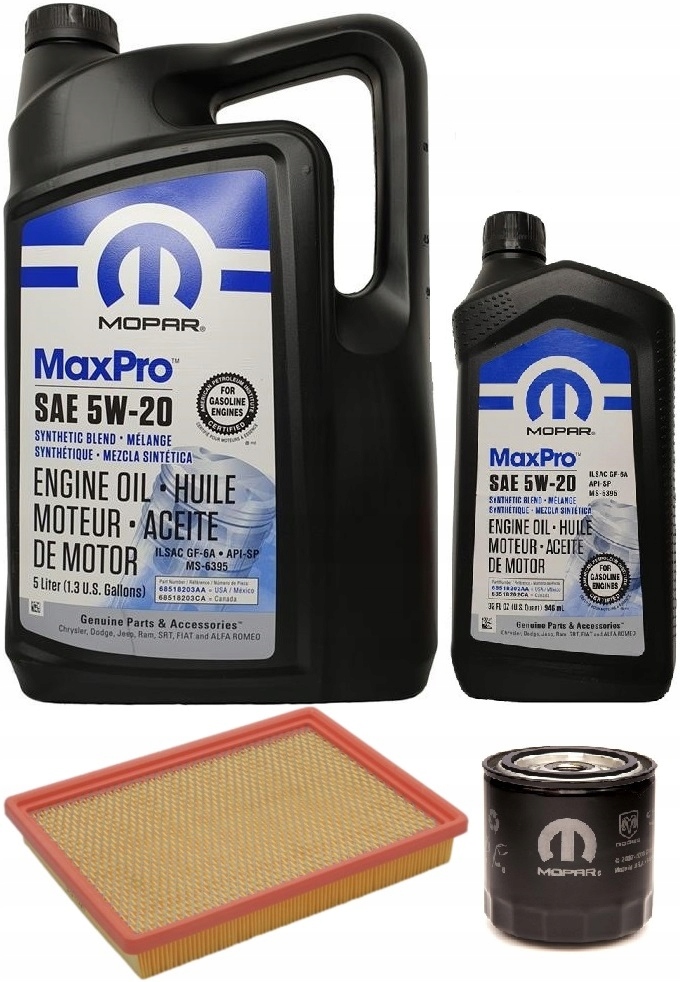 MOPAR 5W20 6L + FILTRY JEEP WK / WH 4,7 07-08