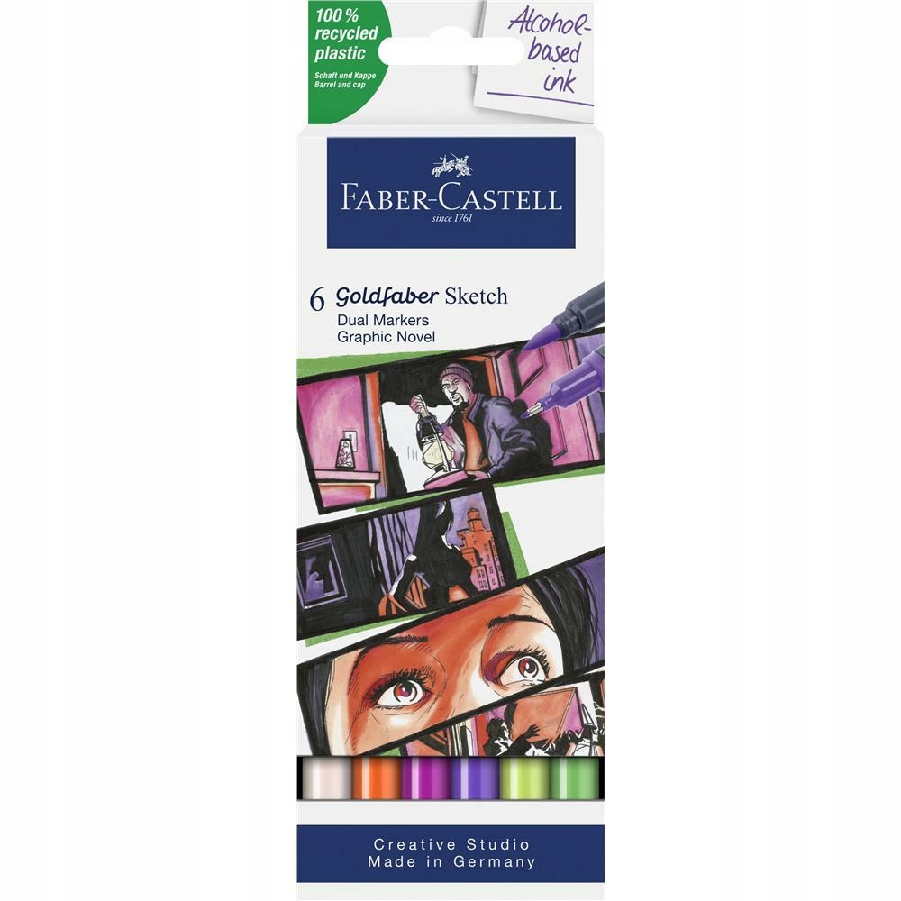 Sada tužek Goldfaber Sketch Faber-Castell 6 ks Graphic Novel