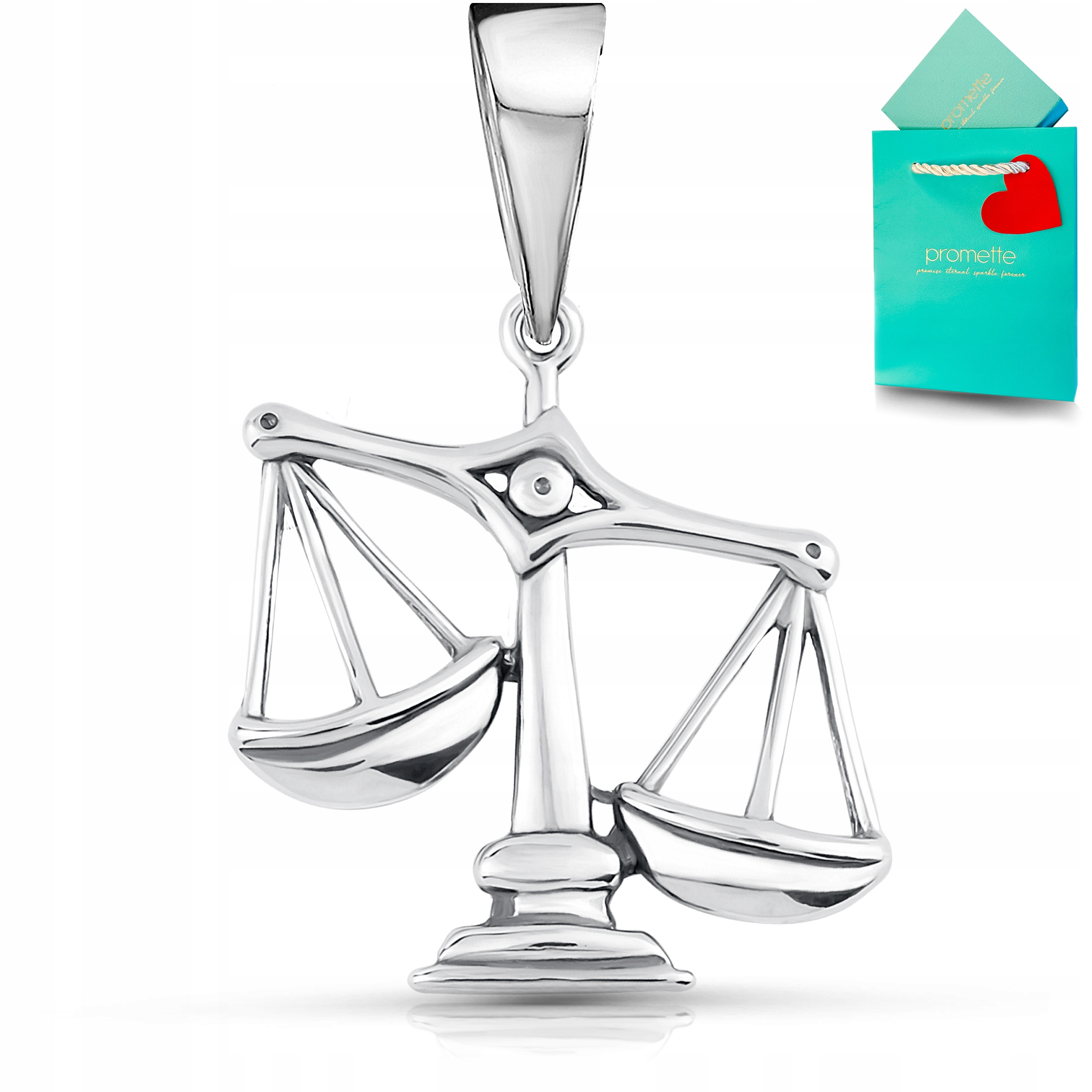 Přívěsek pánský stříbrný velký přívěsek pánský stříbro znamení zvěrokruhu váha 925