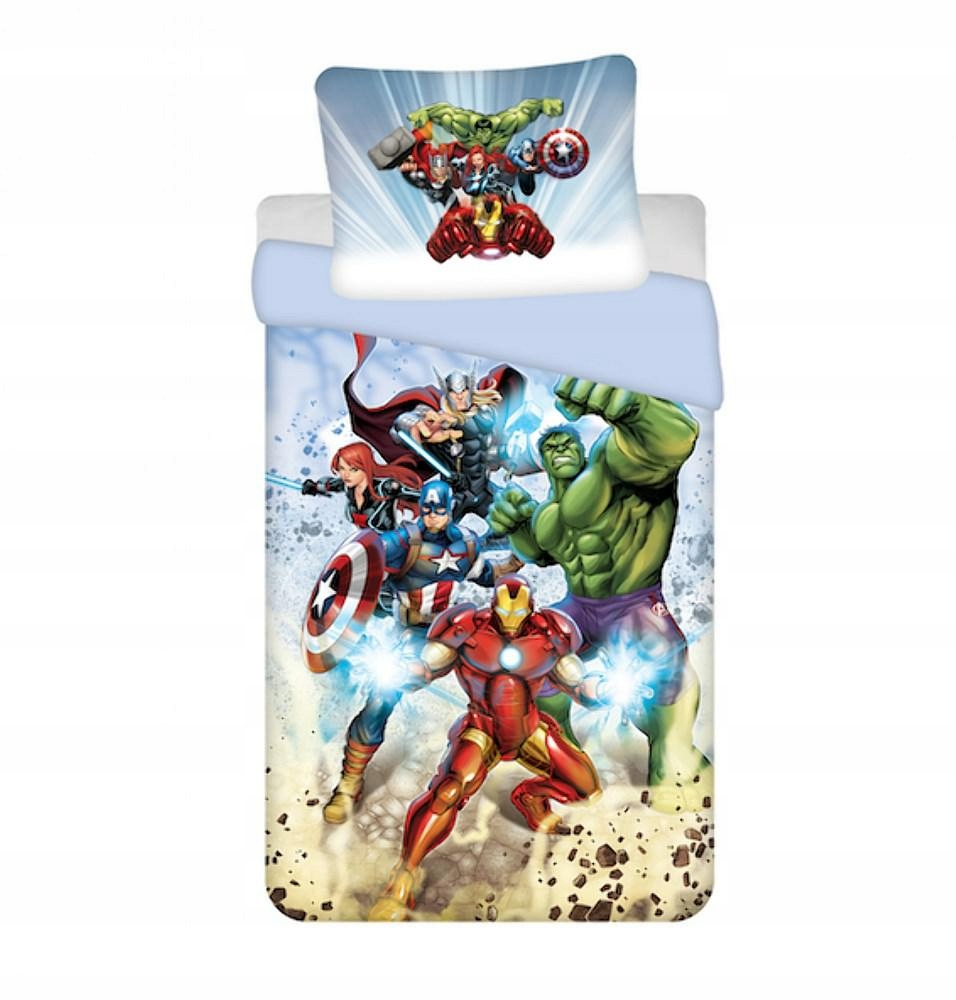 

Pościel dziecięca 140x200 Avengers Kapitan Ameryka