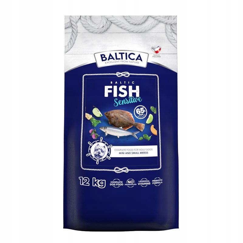 Baltica Sensitive Ryby Bałtyckie Xs/s 12kg Karma Sucha dla Psów