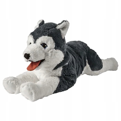 

Ikea Livlig Maskotka pies Siberian Husky 57 cm