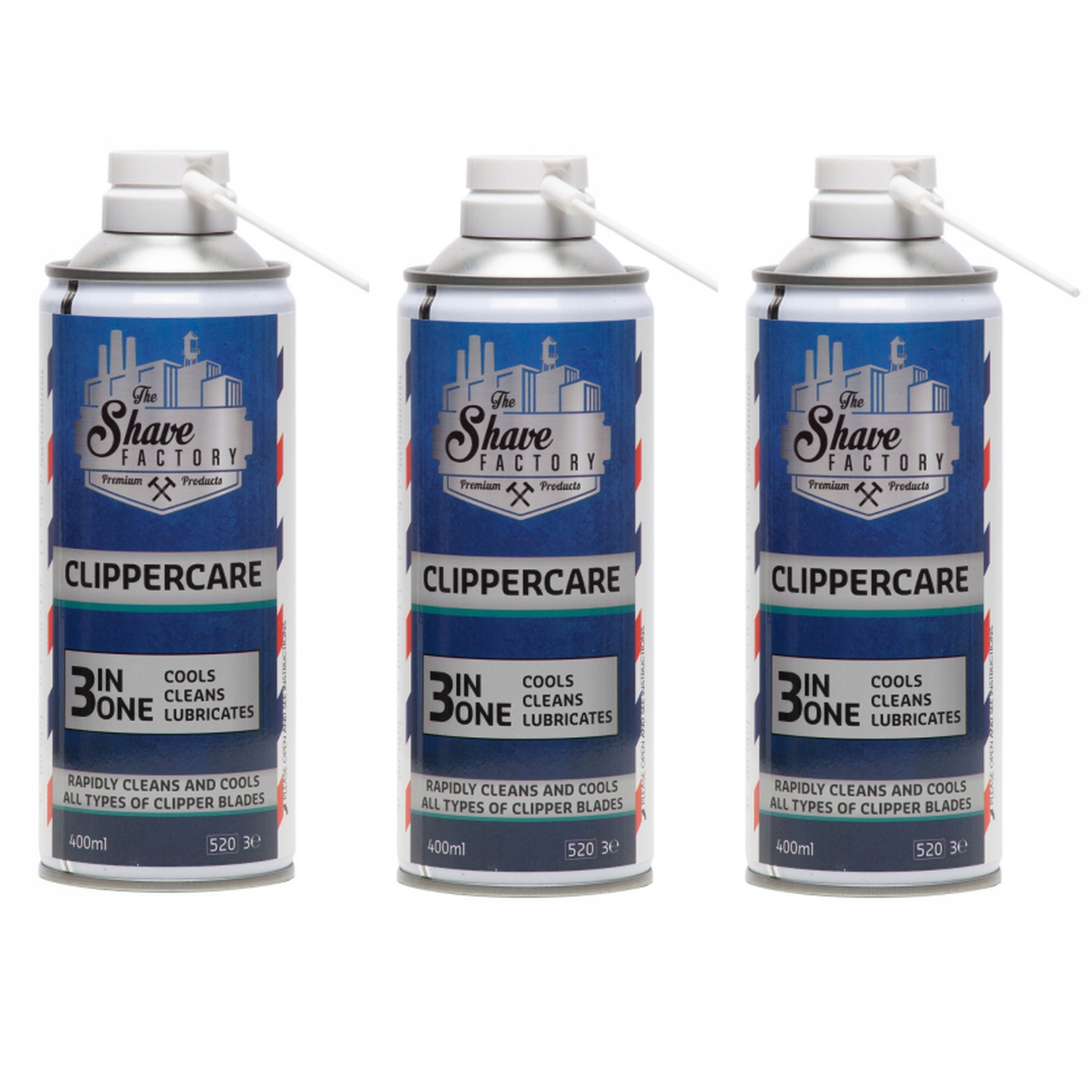 

The Shave Factory Clippercare 3w1 Spray 3x 400ml
