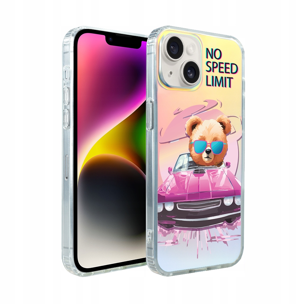 Pouzdro pro iPhone 14 Ibizu s MagSafe, měnící barvu, růžové auto