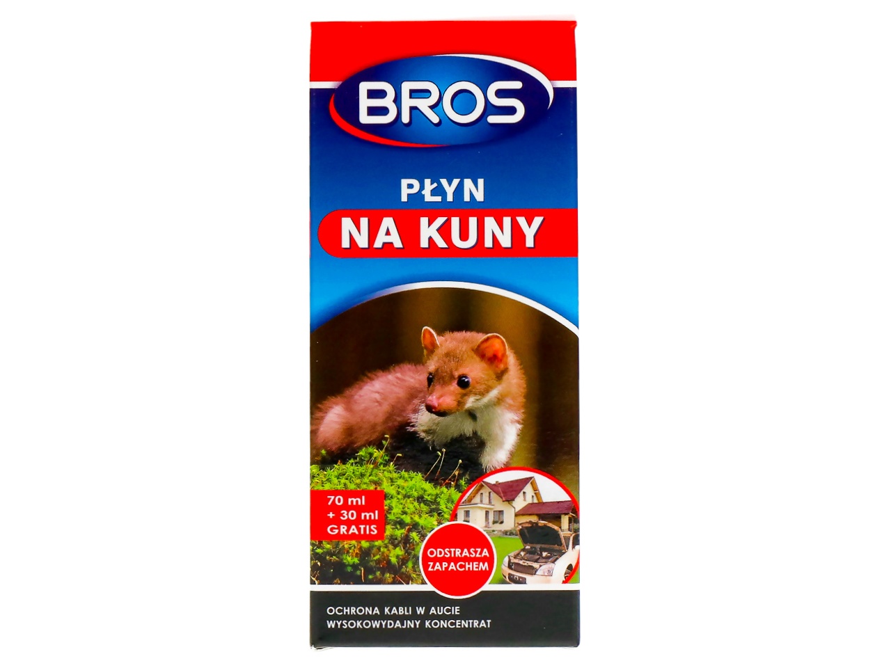 ŚRODEK PŁYN ODSTRASZACZ KUN GRYZONI OCHRONA KABLI W AUCIE SAMOCHODZIE BROS Producent inny