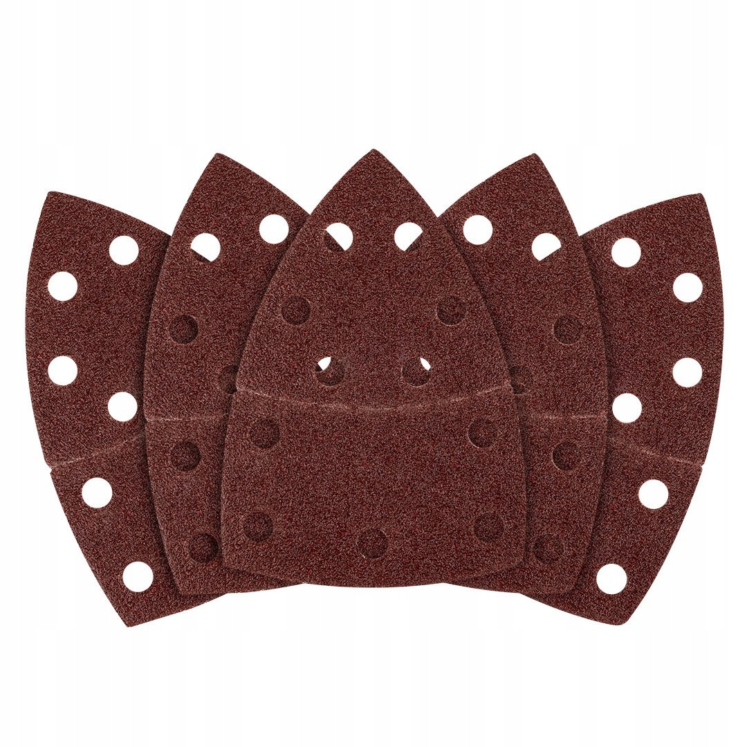 Papier ścierny na rzep żelazko delta 102x152mm P60 5sz 11 otworów Graphite