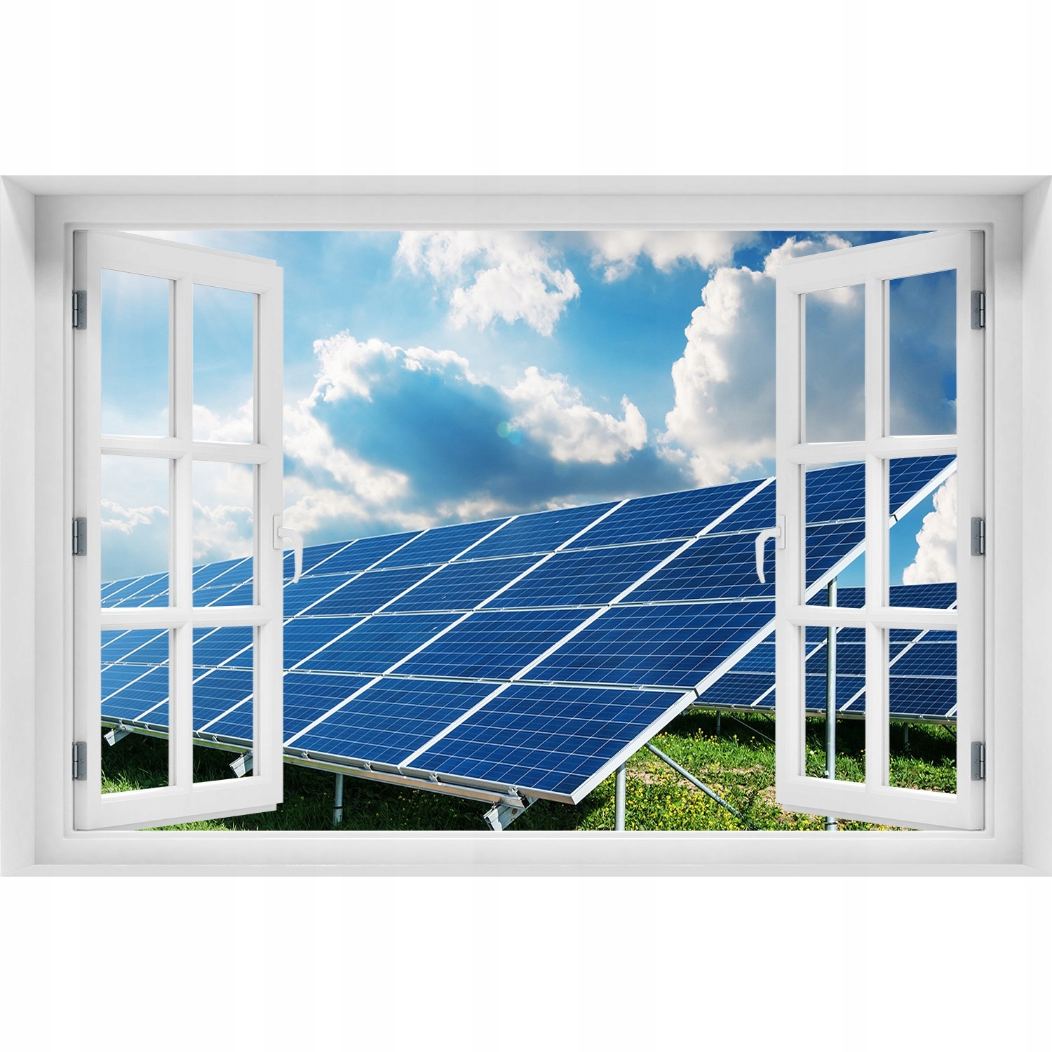 

Samoprzylepna Naklejka na ścianę Baterie słoneczne