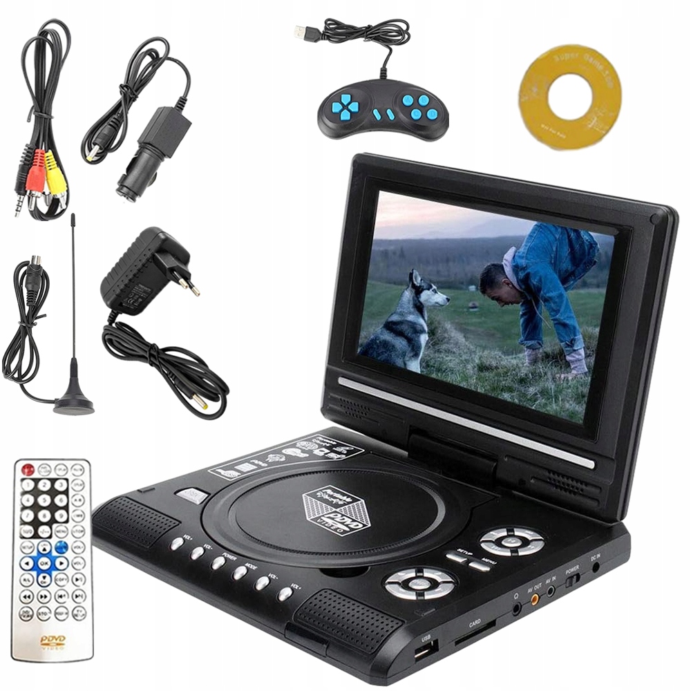 Přenosný DVD Přehrávač Do Auta 7.8" Usb Tv