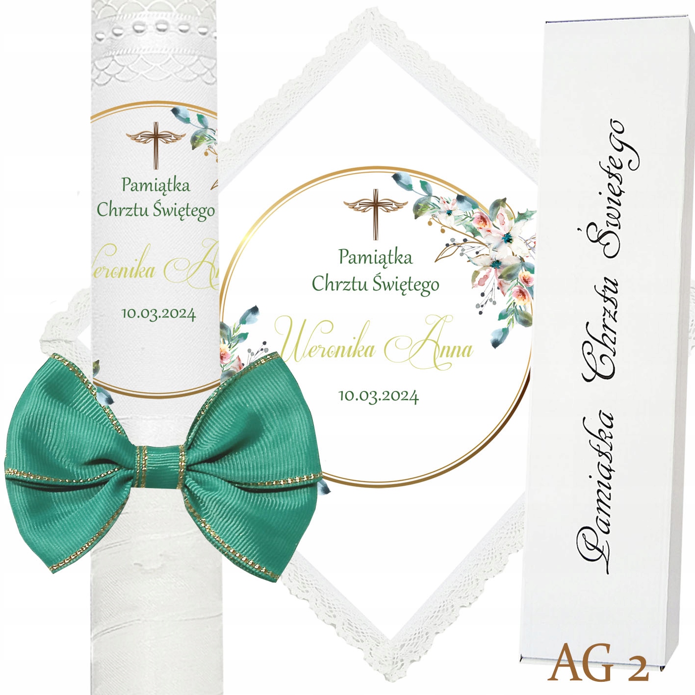 ŚWIECA NA CHRZEST SZATKA DO CHRZTU dla chłopca dziewczynki Rodzaj świeca