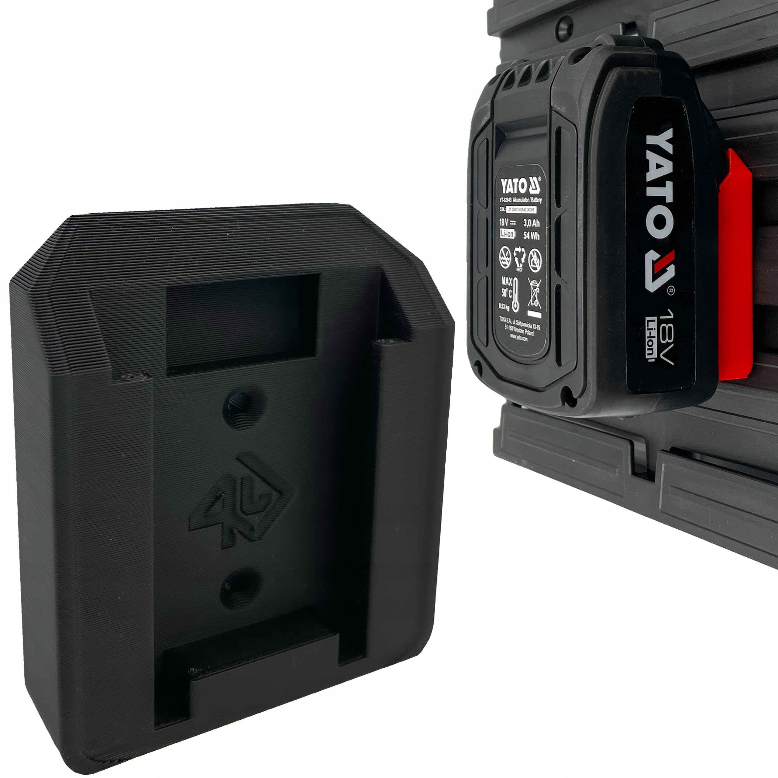 

Uchwyt na baterie Yato 18V akumulator mocowanie