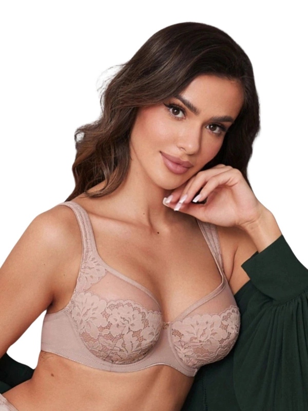 Měkká podprsenka Mediolano Jasmin mokka 19150 75L