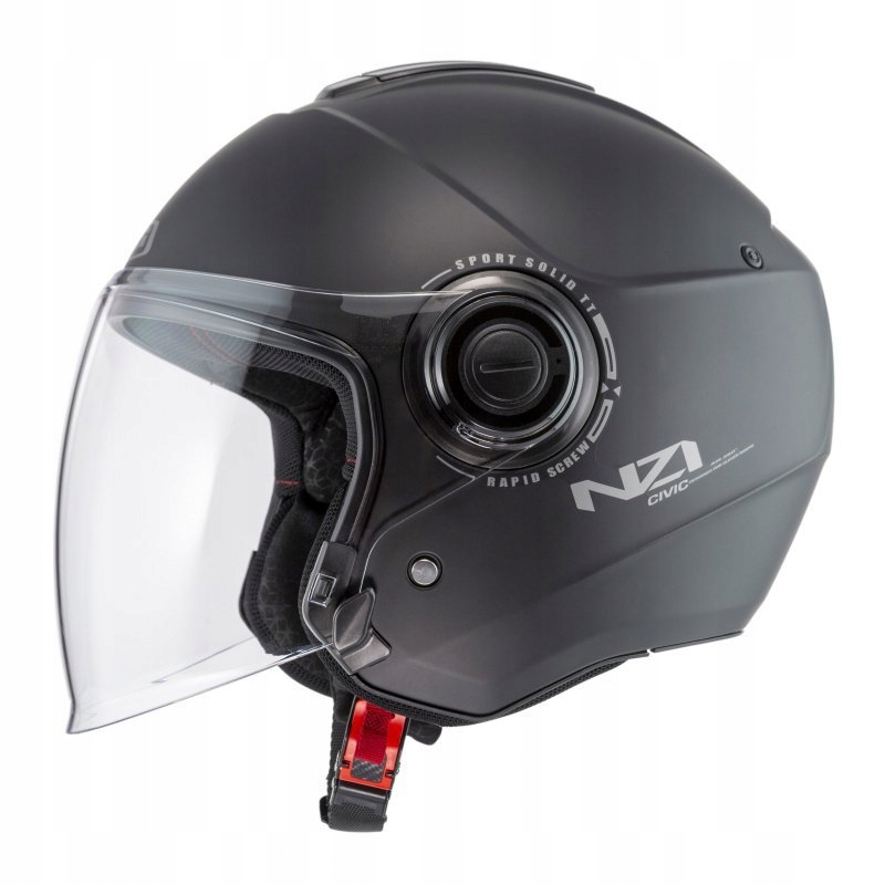 Motocyklová Prilba Nzi CIVIC Solid Nouveau Matt Black L