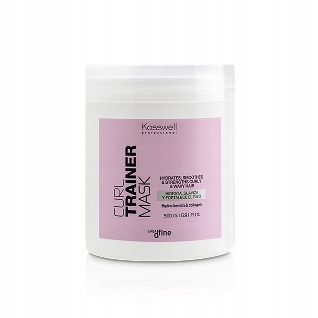 Maska na kadeře Kosswell Curl Trainer Mask 500 ml zpružňuje a disciplinuje