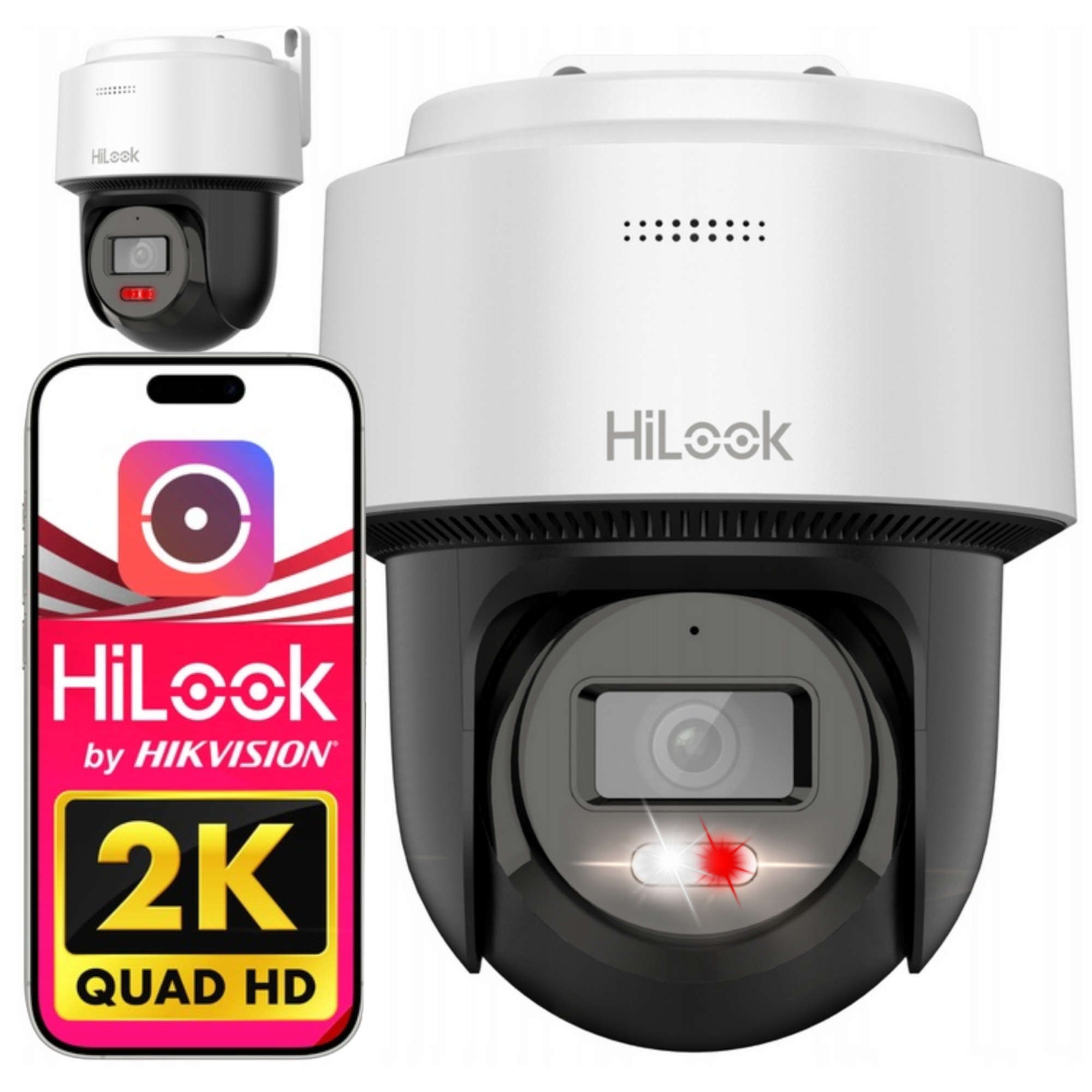 Kamera Obrotowa 4MPX Ip Śledzenie PoE Mikrofon Hilook By Hikvision Głośnik