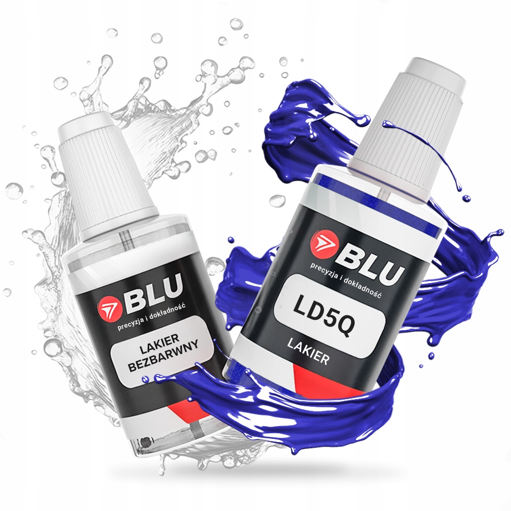 Lakier zaprawka samochodowa LD5Q Klar niebieski shadowblue do Vw 20ml Blu