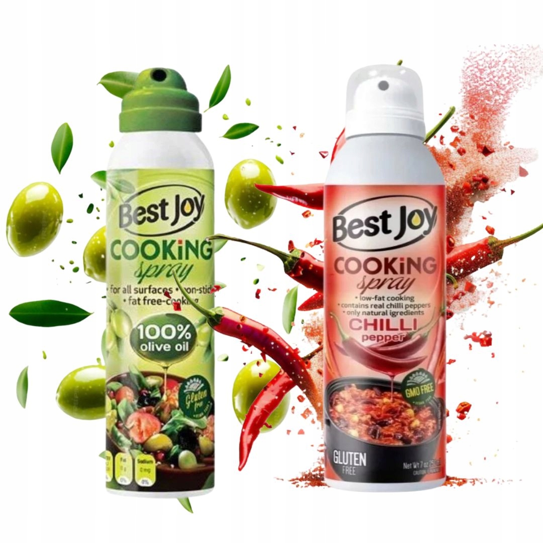 Best Joy Cooking Spray 100% Olive Oil Extra 250 ml Chilli Pepper 250 ml