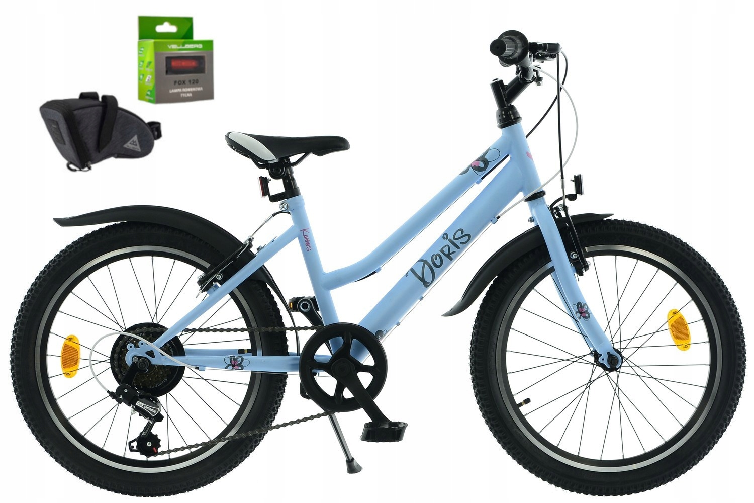 Rower 20 Kands Doris Tourney 6 bieg 12" błękitny mat