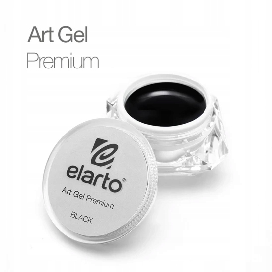 Gél na zdobenie Elarto Art Gel Premium Black 5g