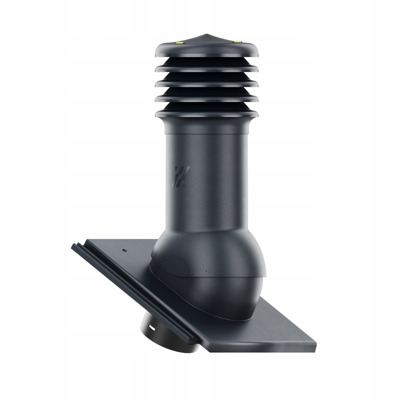 Neizolovaný Větrací komín Ø125 HiVent, Grafit