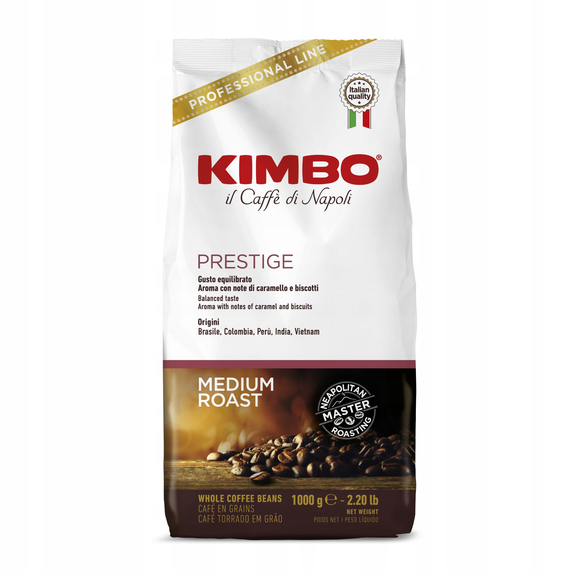 Levně Káva zrnková Kimbo Espresso Bar Prestige 1 kg