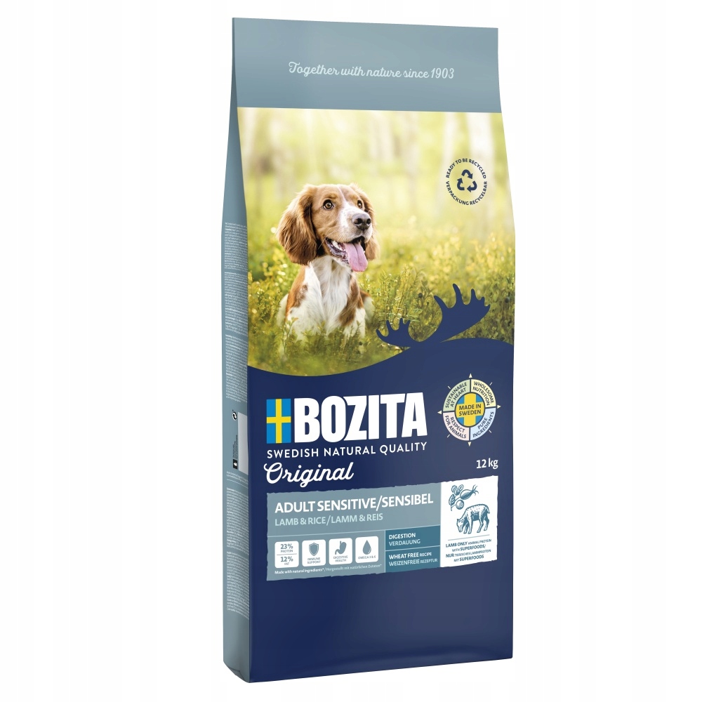 Levně Bozita Dog Adult Sensitive Lamb 12 kg
