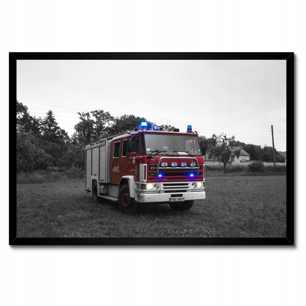Plakáty v rámu 60x40 Hasičský vůz