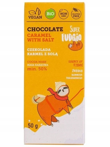 Levně 5 x Fudgio Čokoláda karamel se solí Bio 50 g