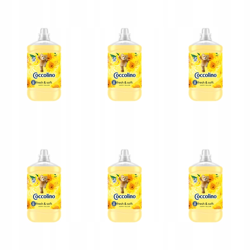 Coccolino Happy Yellow Tekutá aviváž 1,7L květinová X6
