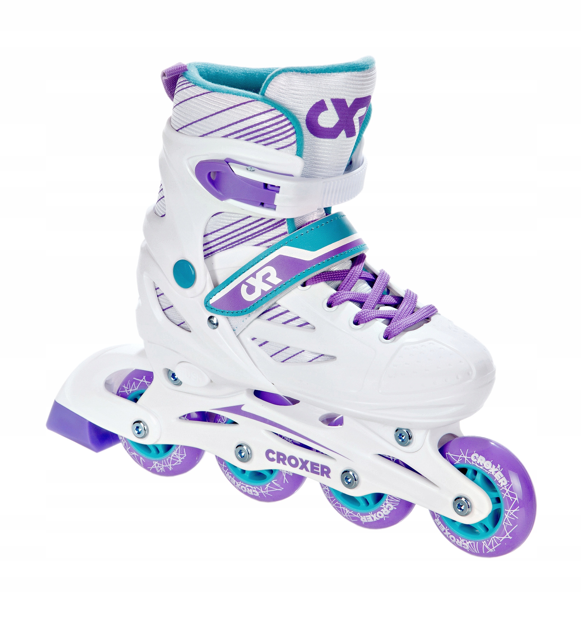 Rolki regulowane Croxer Alice White/Violet 34-37