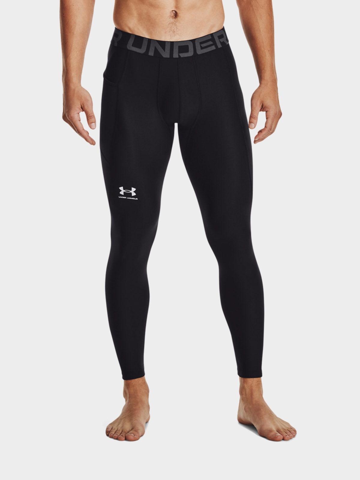 LEGGINSY SPORTOWE MĘSKIE UNDER ARMOUR DO BIEGANIA TERMOAKTYWNE 1361586-001 Rozmiar L