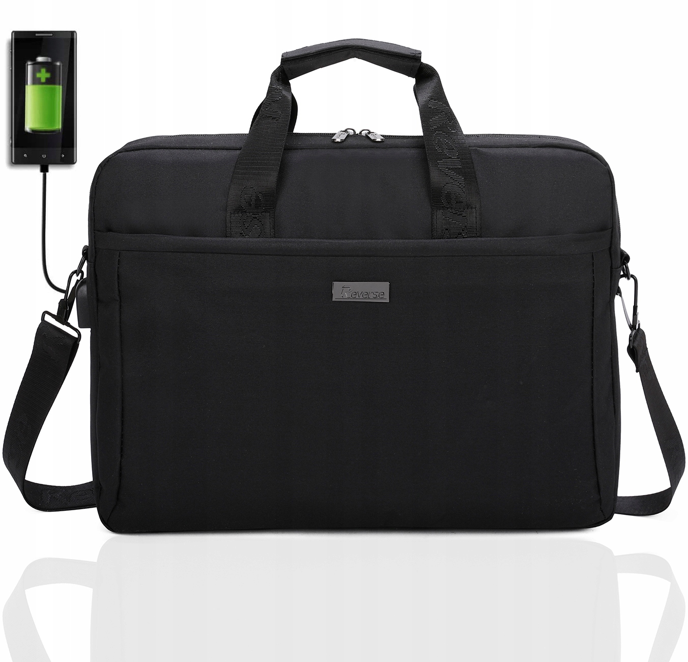 Обратный Сумка для ноутбука большая на плечо НОУТБУК 15,6