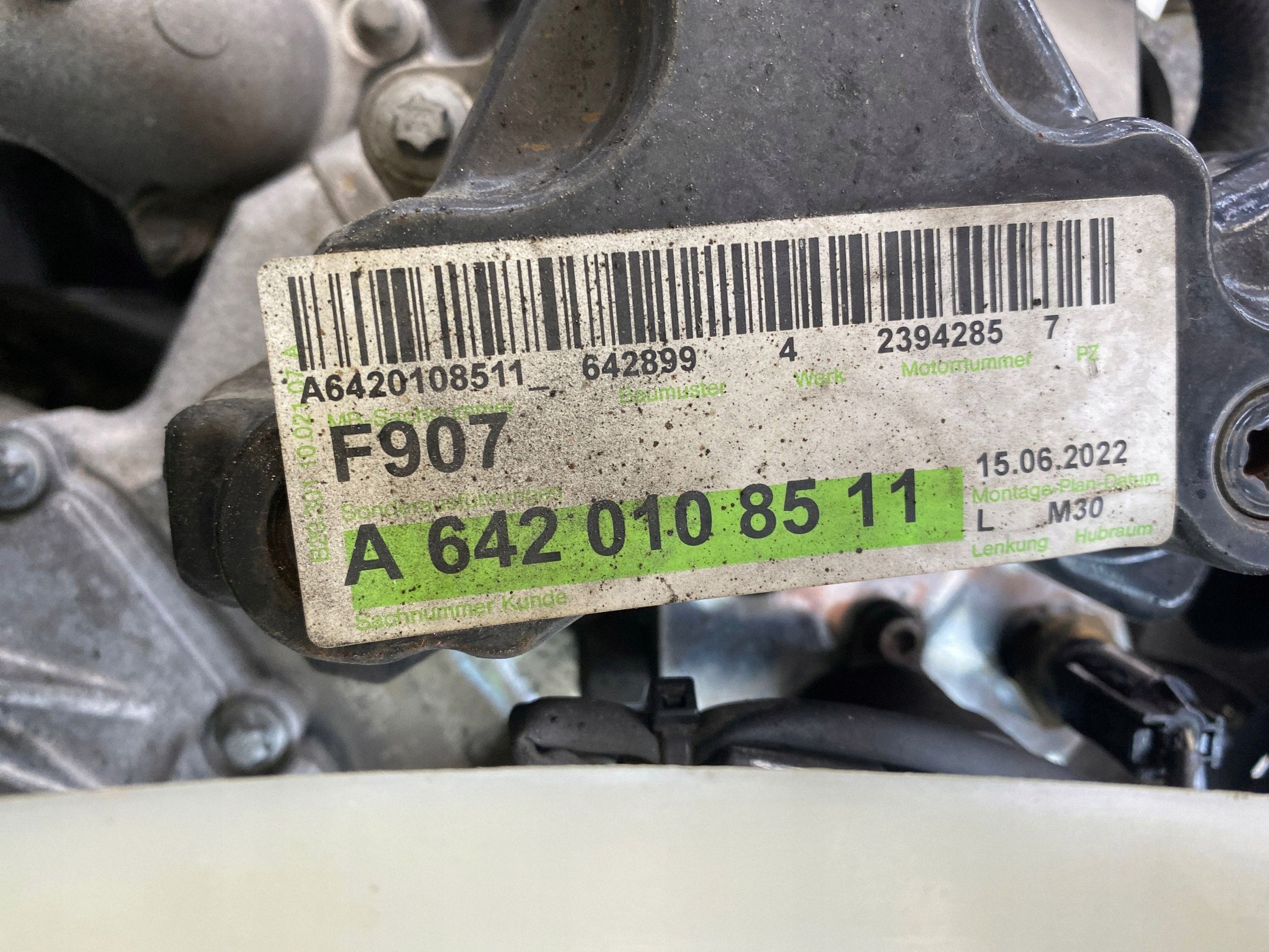 engine complete 642899 Mercedes Sprinter W907 2022r 3.0 OM642 V6 642.899