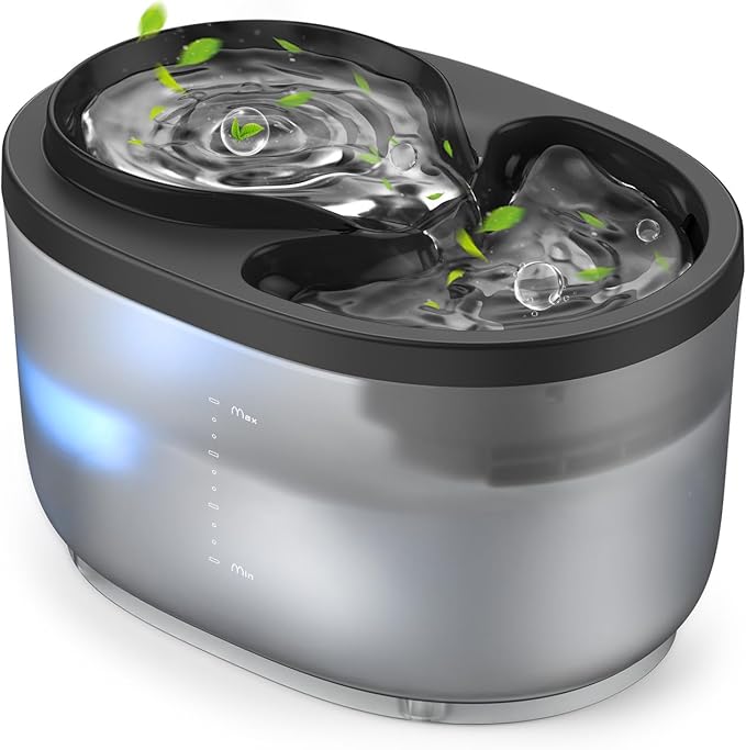 Levně Plastová fontána na vodu Oneisall 2500 ml HM-02 pro kočky fontána