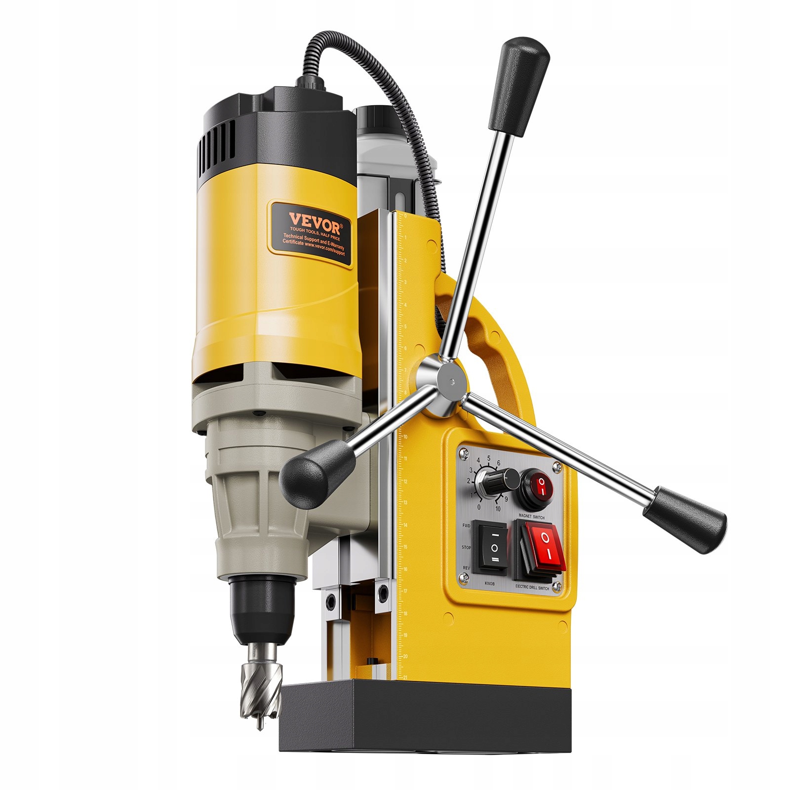 Magnetická vrtačka 1400W 5 mm s regulací otáček pro kov