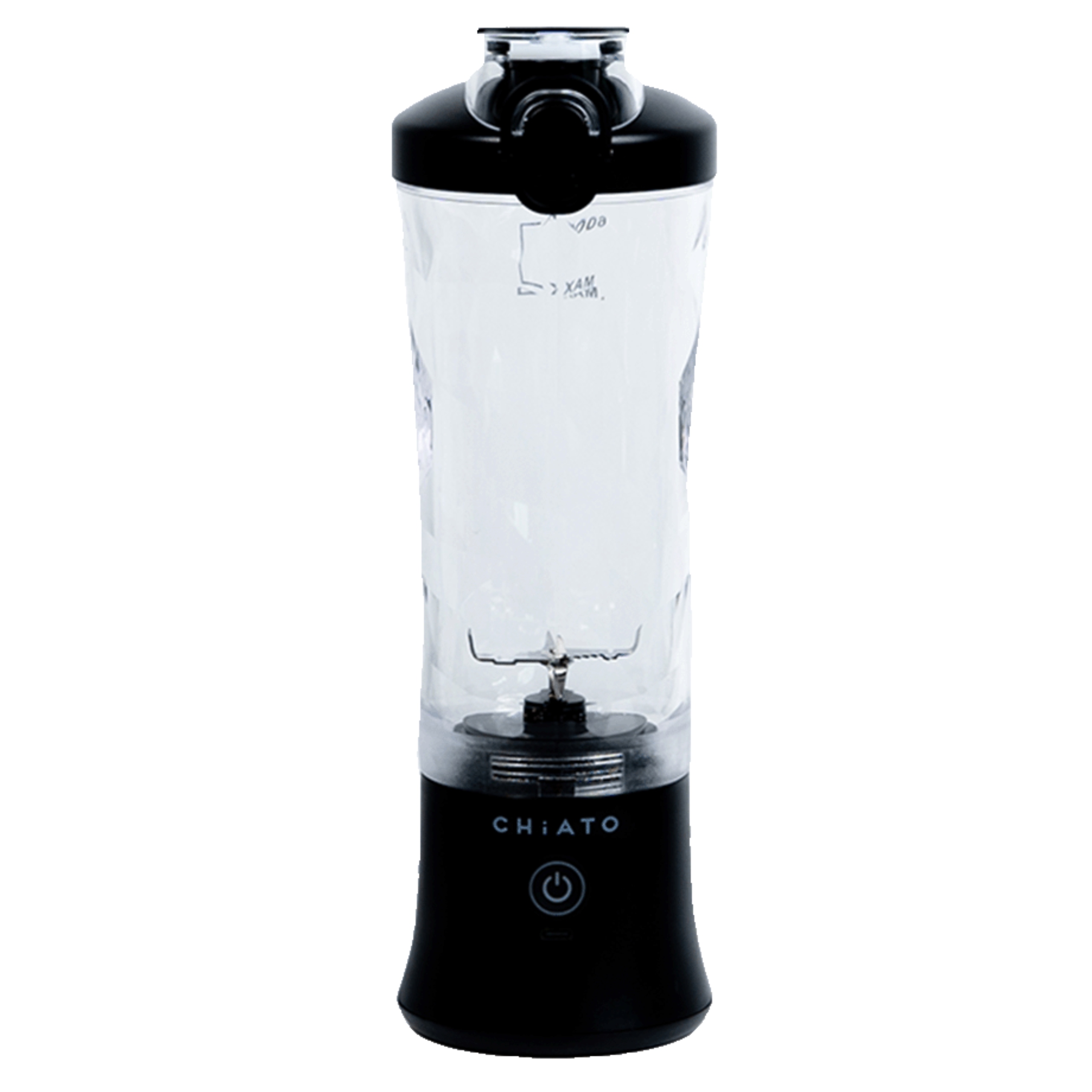 Blender przenośny CHiATO blendPLAY Travel – 600 ml, czarny