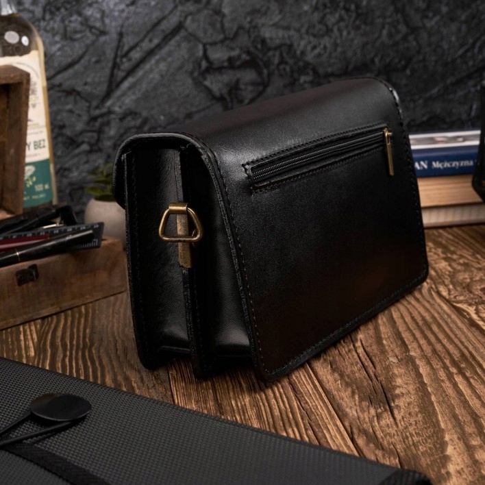 Zestaw prezentowy dla panów: Skórzana teczka + saszetka do ręki PREZENT Marka Paolo Peruzzi