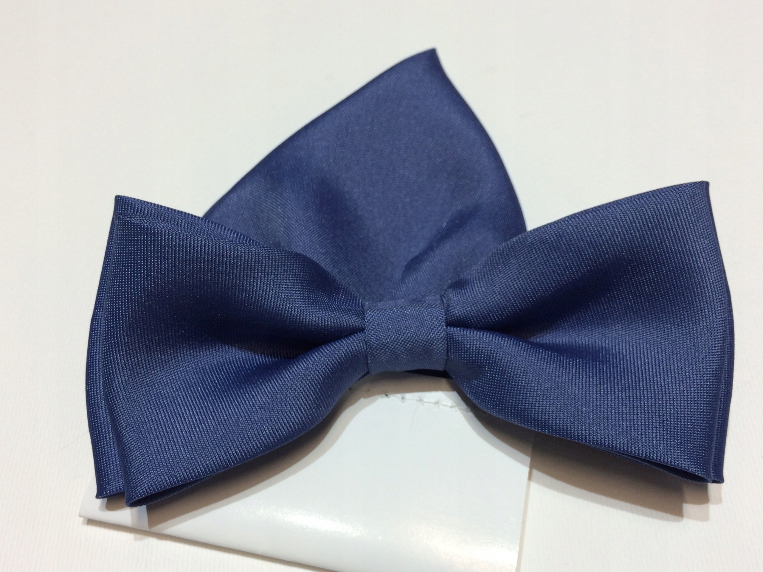 

Niebieska Mucha Jeans Muszka Z Wypustką Poszetką