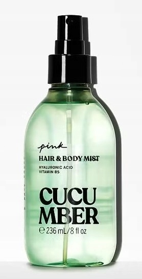 Victoria's Secret Pink Cucumber Mlha na vlasy a tělo Okurka 236 ml